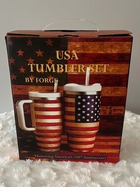 USA Tumblers by FORGE, Set of 2, 40 oz Tumblers